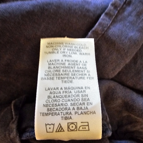 Velvet by Graham & Spencer Large 100% Linen Blue Dress Pocket Front Tie - Picture 5 of 13